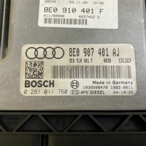 ECU Engine Control Unit Audi A4 3.0TDI 8E0907401AJ 0281011760 EDC16CP BKN