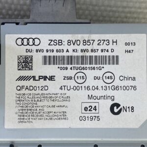 Écran multimédia navigation Audi A3 S3 8V 8V0857273H Alpine LCD GPS Très propre!