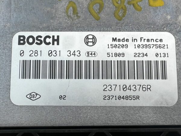 ECU 0281031343 237104376R CALCULATEUR DE MOTEUR RENAULT MEGANE 3 III 1.6DCI