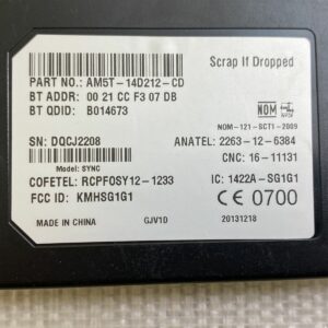 MODULE BLUETOOTH Interface Ford Kuga Fiesta AM5T-14D212-CD 2013 SCRAP IF DROPPED