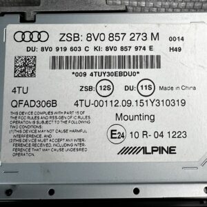LCD Écran Display Multi Media Navi Navigation GPS 8V0857273M Audi A3 8V ALPINE