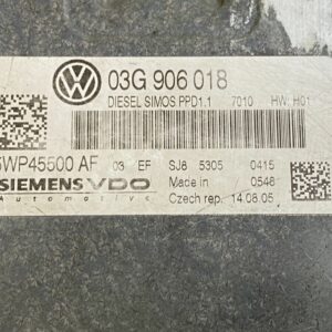 ECU Unité Calculateur Moteur Vw Passât B6 2L Tdi 140cv BKP 03G906018 5WP45500AF