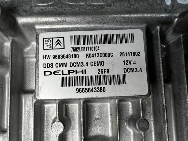 ECU 9663548180 citroen c5 Peugeot 407 2.0hdi 136 DCM3.4 HW9663548180 Calculateur