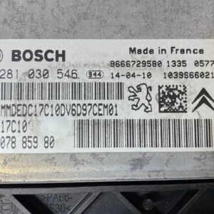 ECU CALCULATEUR Moteur PSA 1.6EHDI 9HP EDC17C10 0281030546 9807885980 9666729580