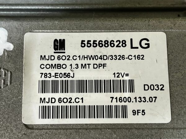 Ecu OPEL COMBO 1.3 CDTI DPF MJD602.C1 55568628LG MJD602.C1/HW04D/3326-C162 D032