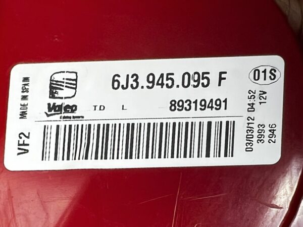 OEM 6J3.945.095 F Feu arriere Gauche SEAT IBIZA 4 3porte 100% propre 2008-2016