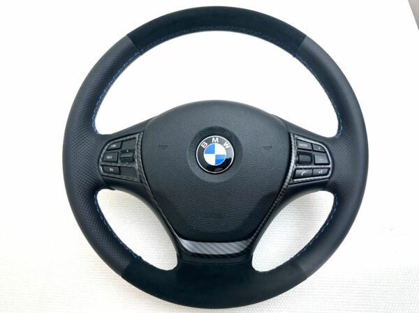 Volant spécial BMW Série 1 3 5 F20 F30 F32 F10 Alcantara cuire perforé 62558013C