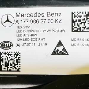 Optique Phare Mercedes Class A W177 avant gauche A1779062700KZ FULL LED DEL 100%