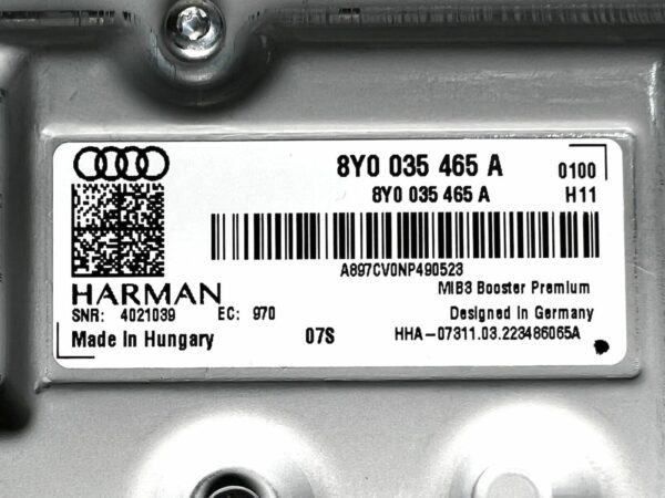 Amplificateur de sonne 8Y0035465A Audi Q7 SQ7 Q8 SQ8 Harman Multimédia NEUF OEM!