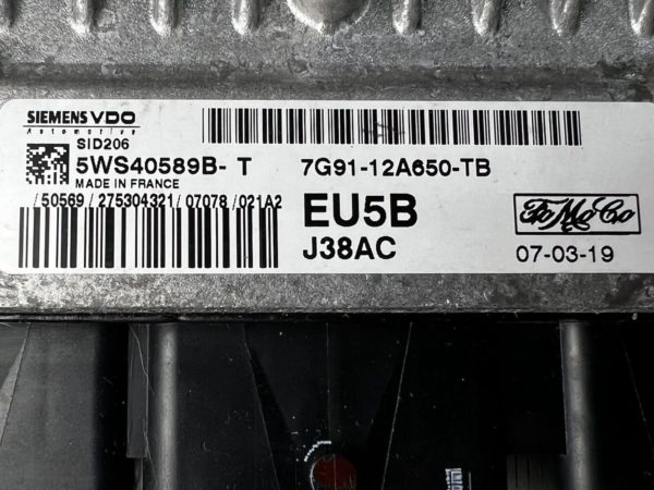 Calculateur FORD Galaxy SID206 S-MAX 1.8td 7G91-12A650-TB 5WS40589B-T EU5B J38AC