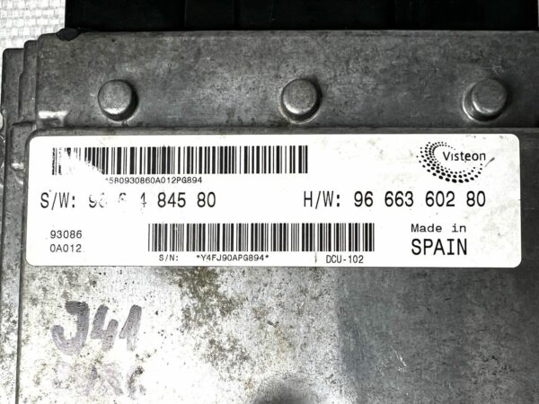 ECU Calculateur CITROEN JUMPER Peugeot Boxer 2.2hdi 9666484580 9666360280 DCU102