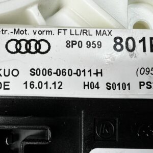 MOTOR LÈVE-GLACE Vitre AVANT Gauche AUDI A3 8P 8P0959801P Türsteuergerät
