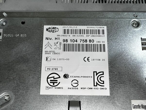 NEUF OEM MODULE AUTORADIO GPS SMEG MULTIMEDIA CITROEN PEUGEOT 308 508 9810475880