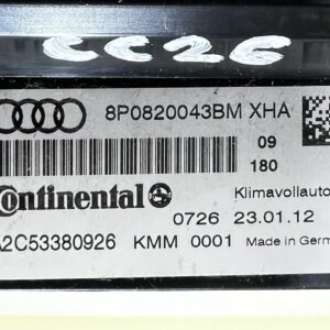 Audi A3 S3 8P s2 Facelift Commande d chauffage clim 8P0820043BM A2C53380926 XHA