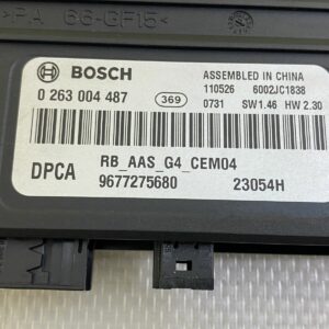 Commande Aide au Stationnement Pdc Peugeot Partner Citroën 9677275680 0263004487