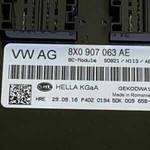 Calculateur habitacle 8X0907063AE Audi A1  BC-Module S0821/H113/AB 5DK009658-34